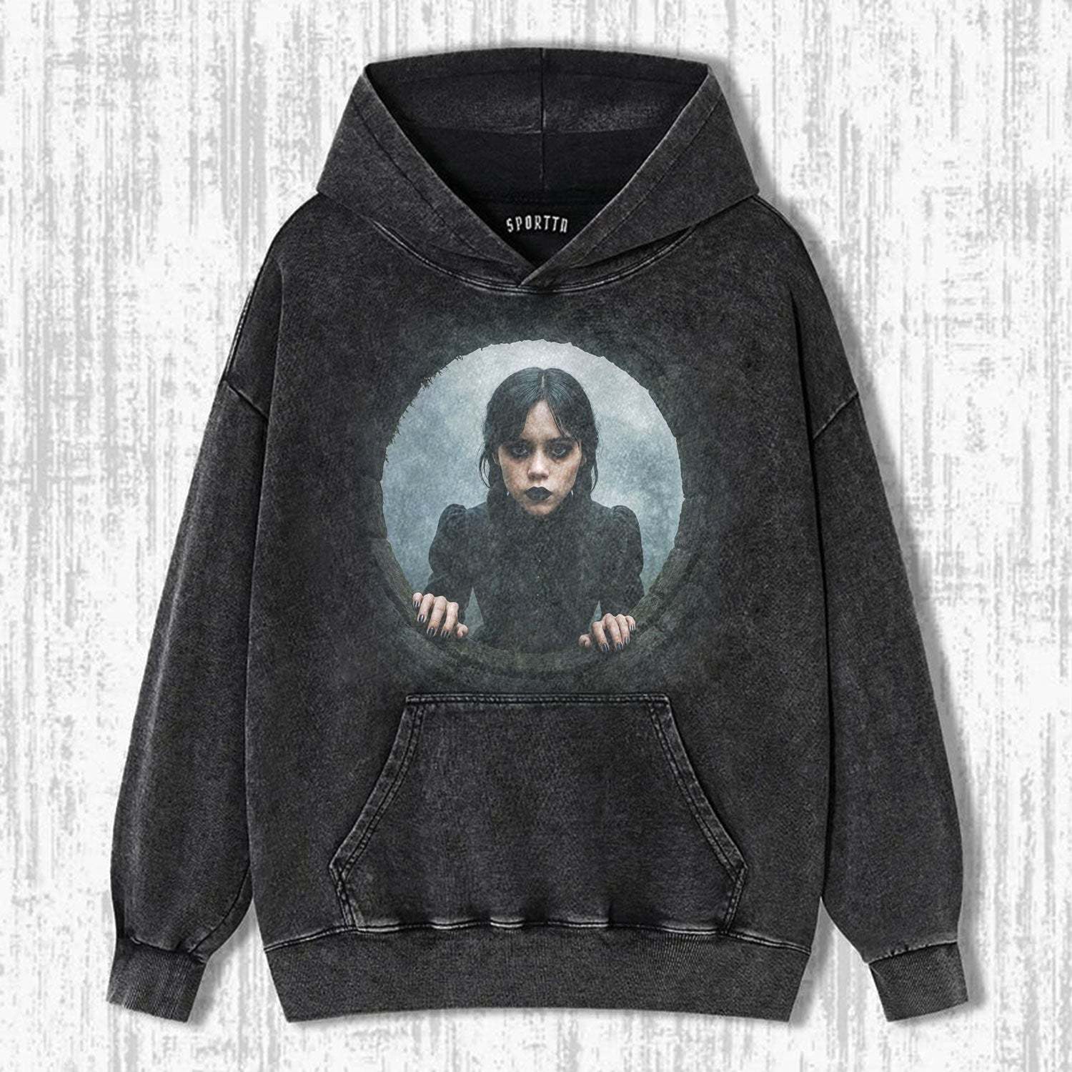 WEDNESDAY S2 ADDAMS THEMED T-SHIRT-LASPORTN