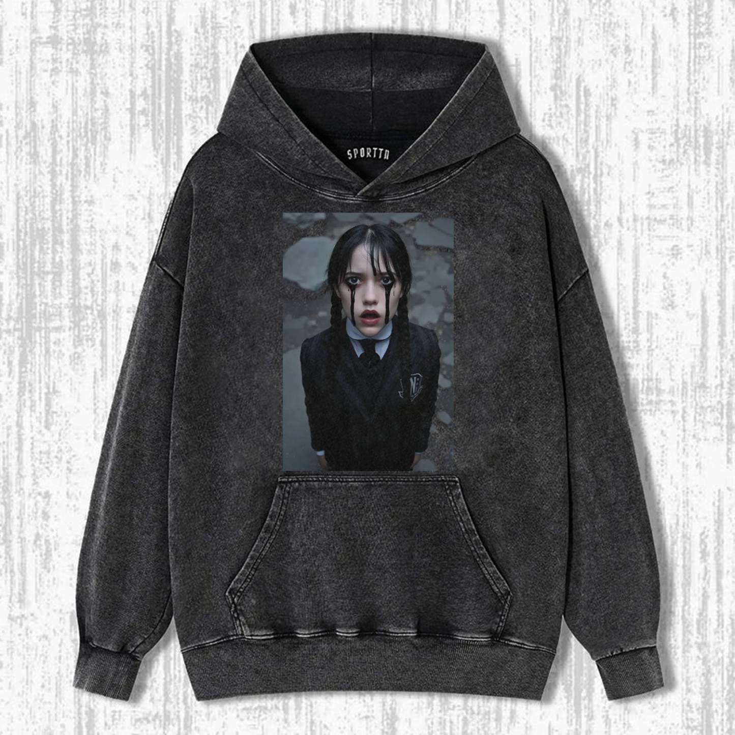 WEDNESDAY S2 ADDAMS THEMED T - SHIRT-LASPORTN