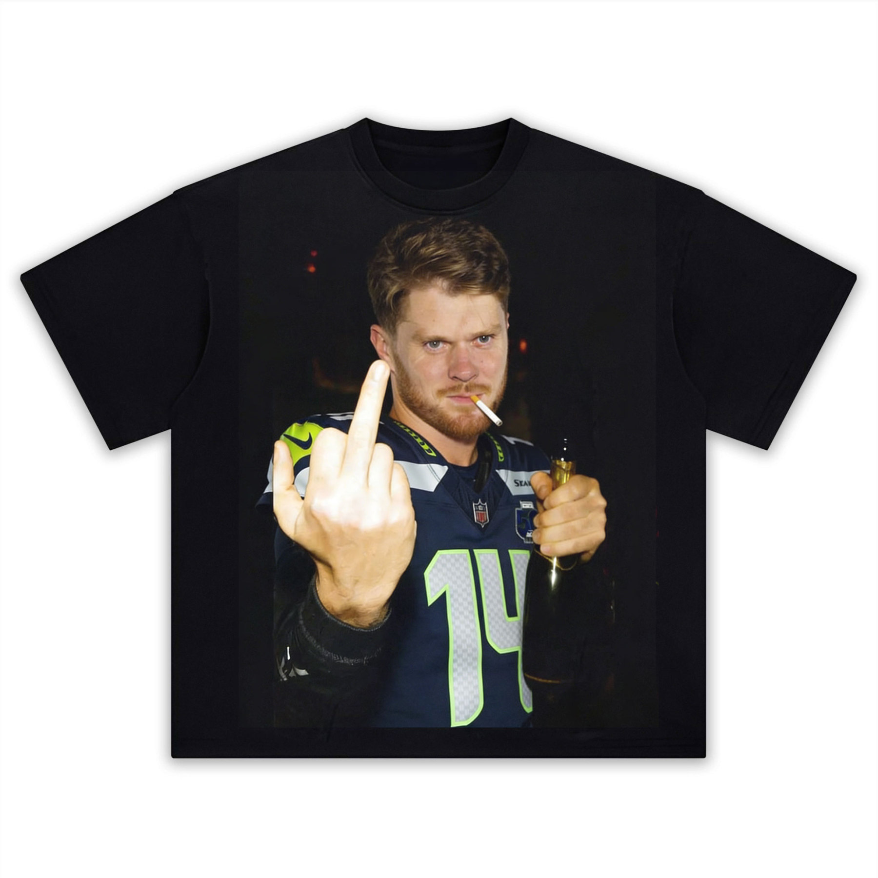 Sam Darnold Seahawks  NFL T-shirt-LASPORTN