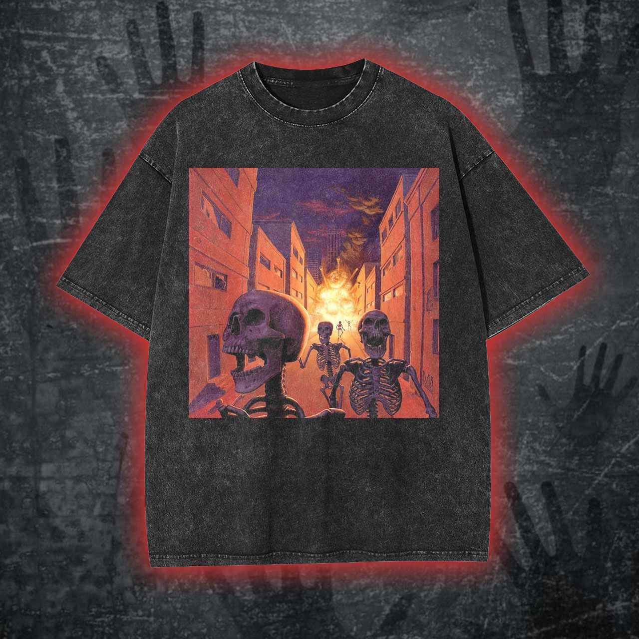 Vintage Skull Print T-Shirt/Sweatshirt/Hoodie-LASPORTN