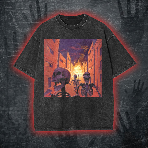 Vintage Skull Print T-Shirt/Sweatshirt/Hoodie-LASPORTN