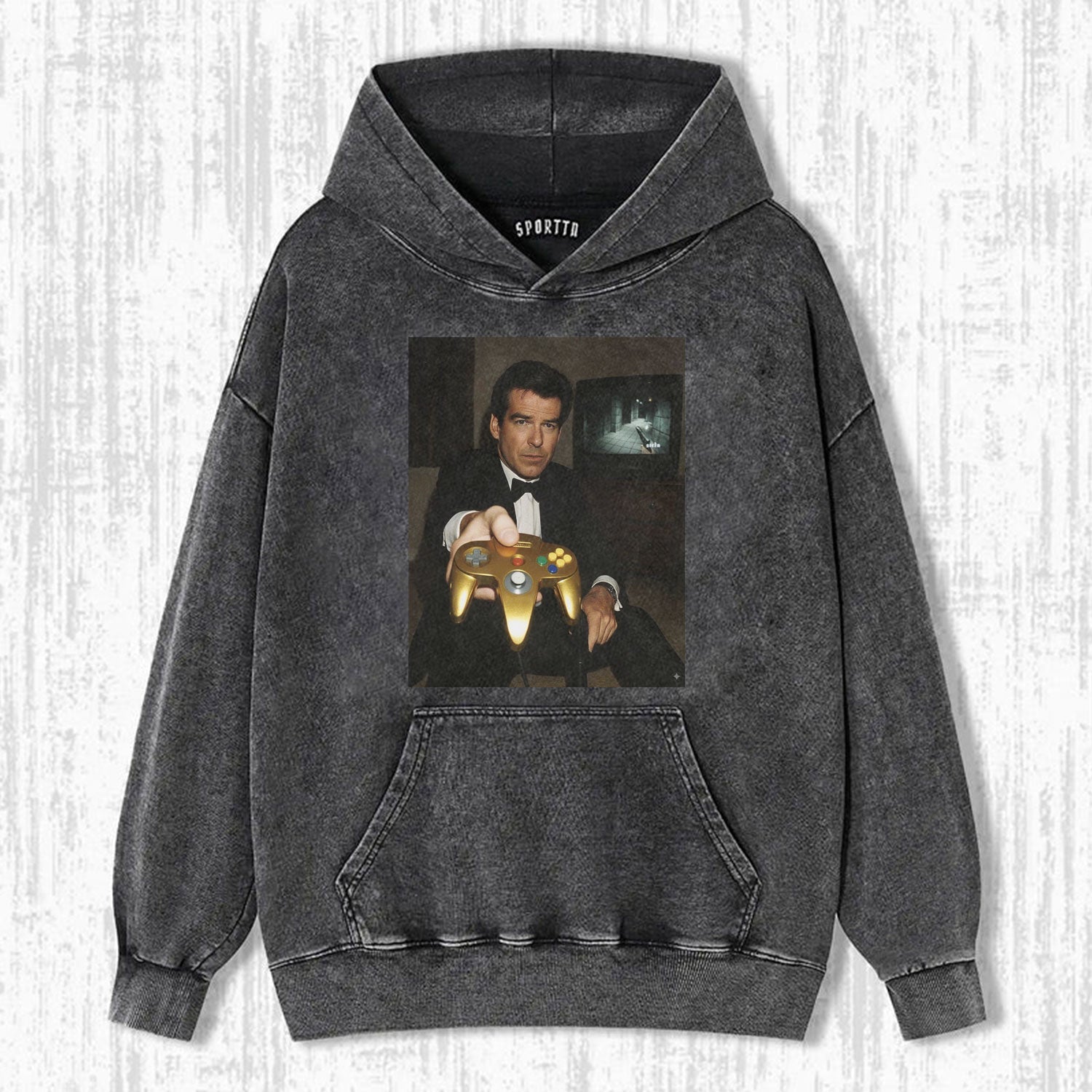 GOLD N64 JAMES BOND 'YOUR TURN' FUNNY T-SHIRT V2-LASPORTN