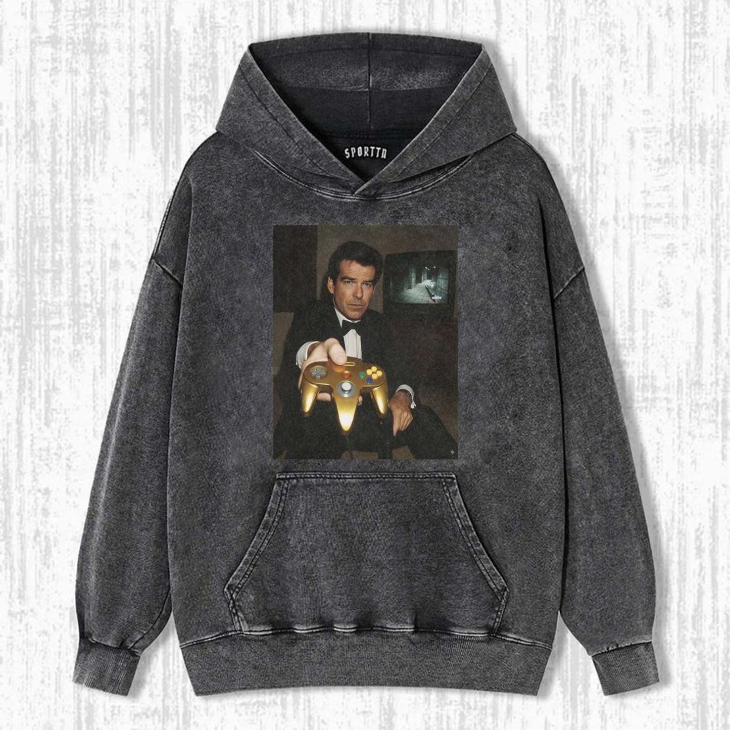 GOLD N64 JAMES BOND 'YOUR TURN' FUNNY T-SHIRT V2-LASPORTN