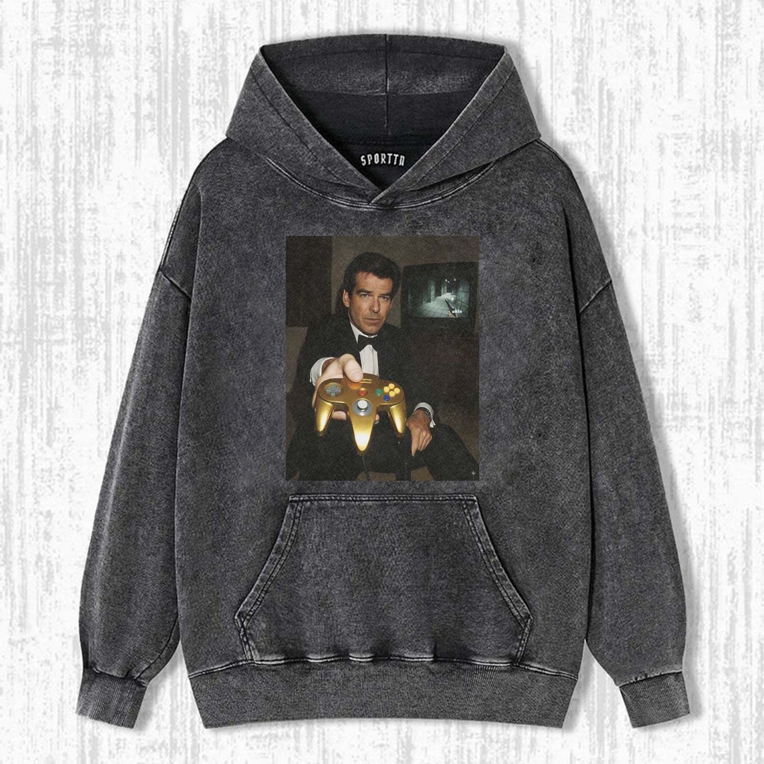 GOLD N64 JAMES BOND 'YOUR TURN' FUNNY T-SHIRT V2-LASPORTN