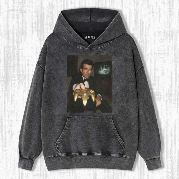 GOLD N64 JAMES BOND 'YOUR TURN' FUNNY T-SHIRT V2-LASPORTN