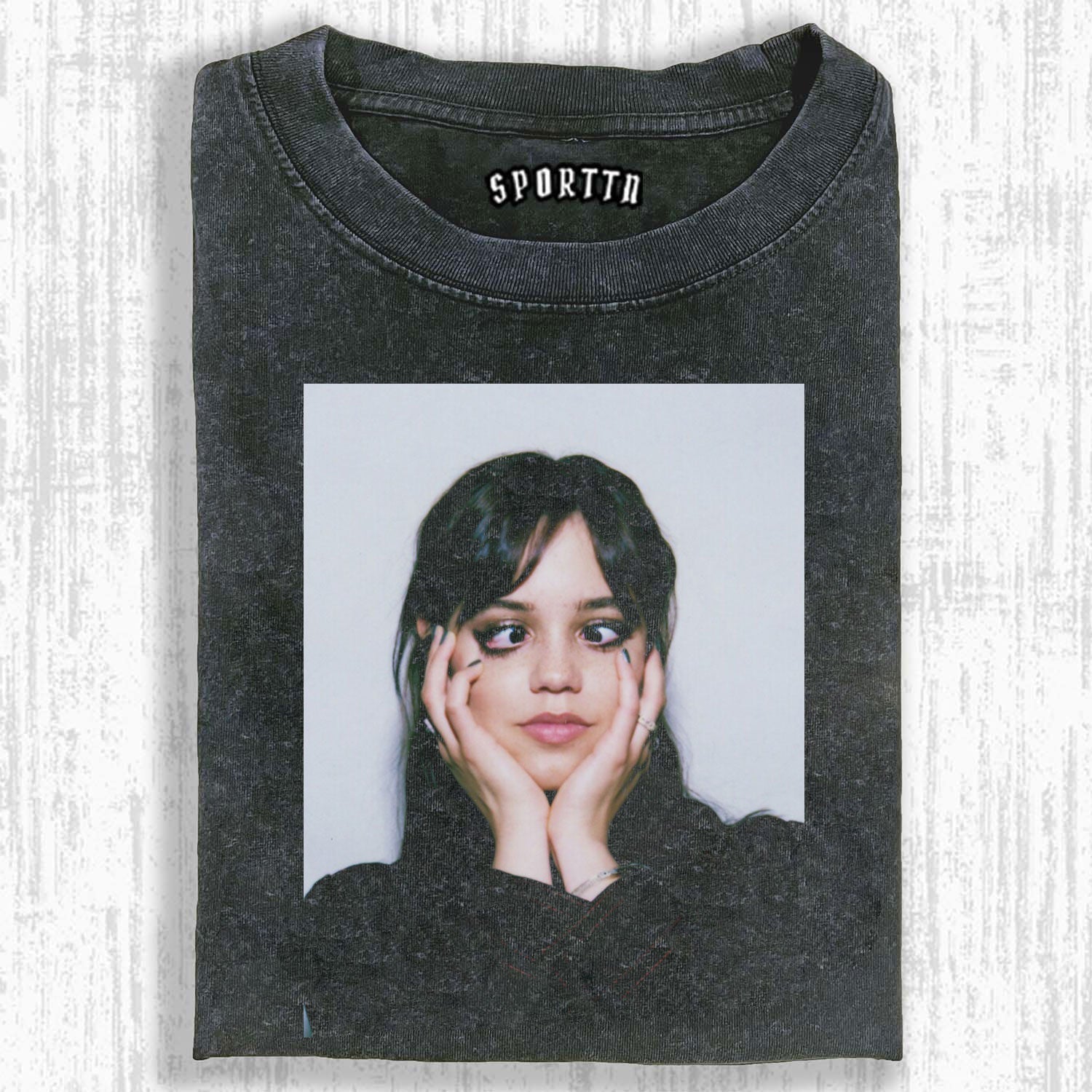 WEDNESDAY S2 ADDAMS THEMED T-SHIRT-LASPORTN