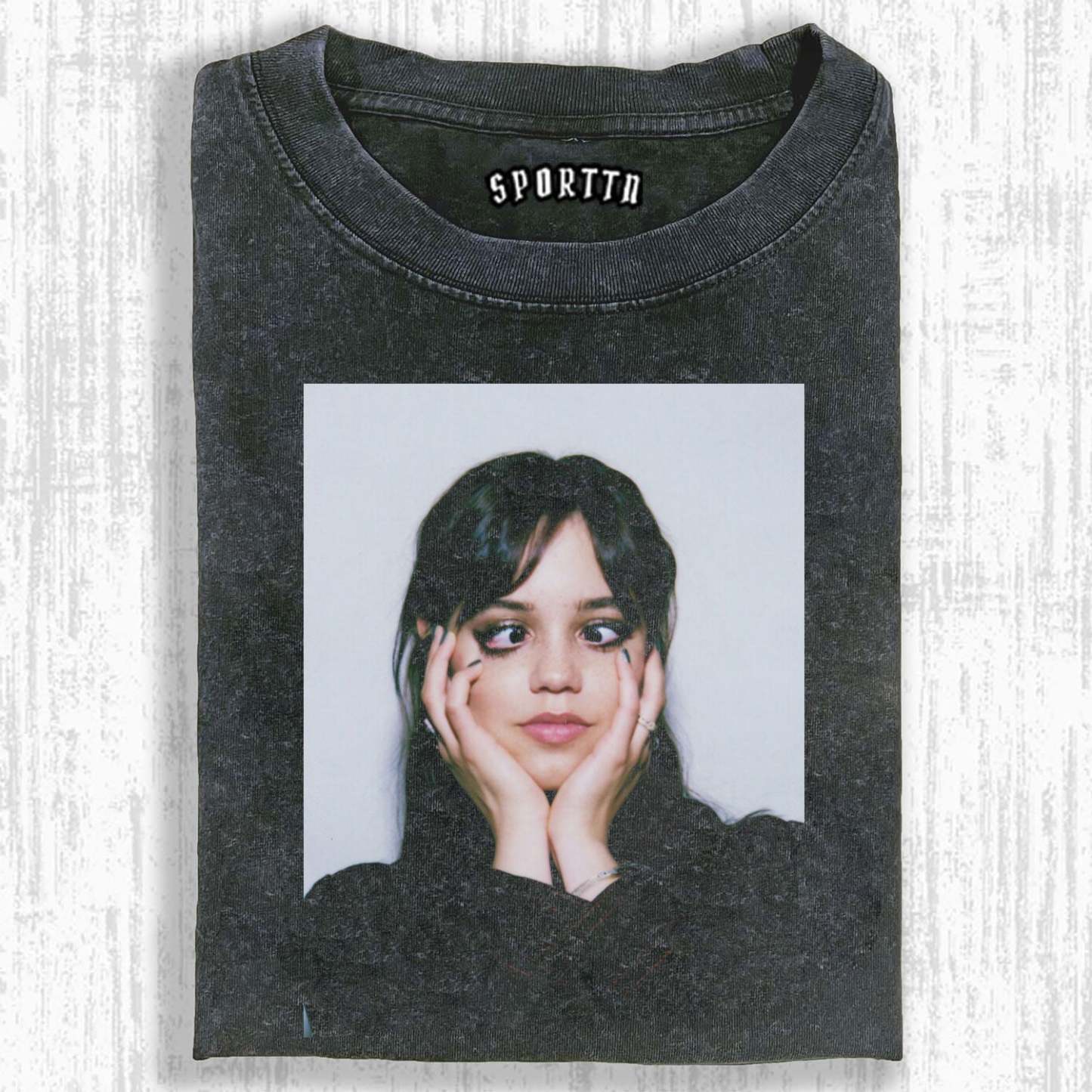 WEDNESDAY S2 ADDAMS THEMED T-SHIRT-LASPORTN