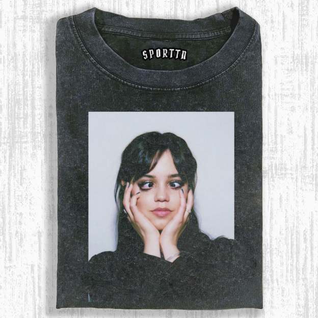 WEDNESDAY S2 ADDAMS THEMED T-SHIRT-LASPORTN