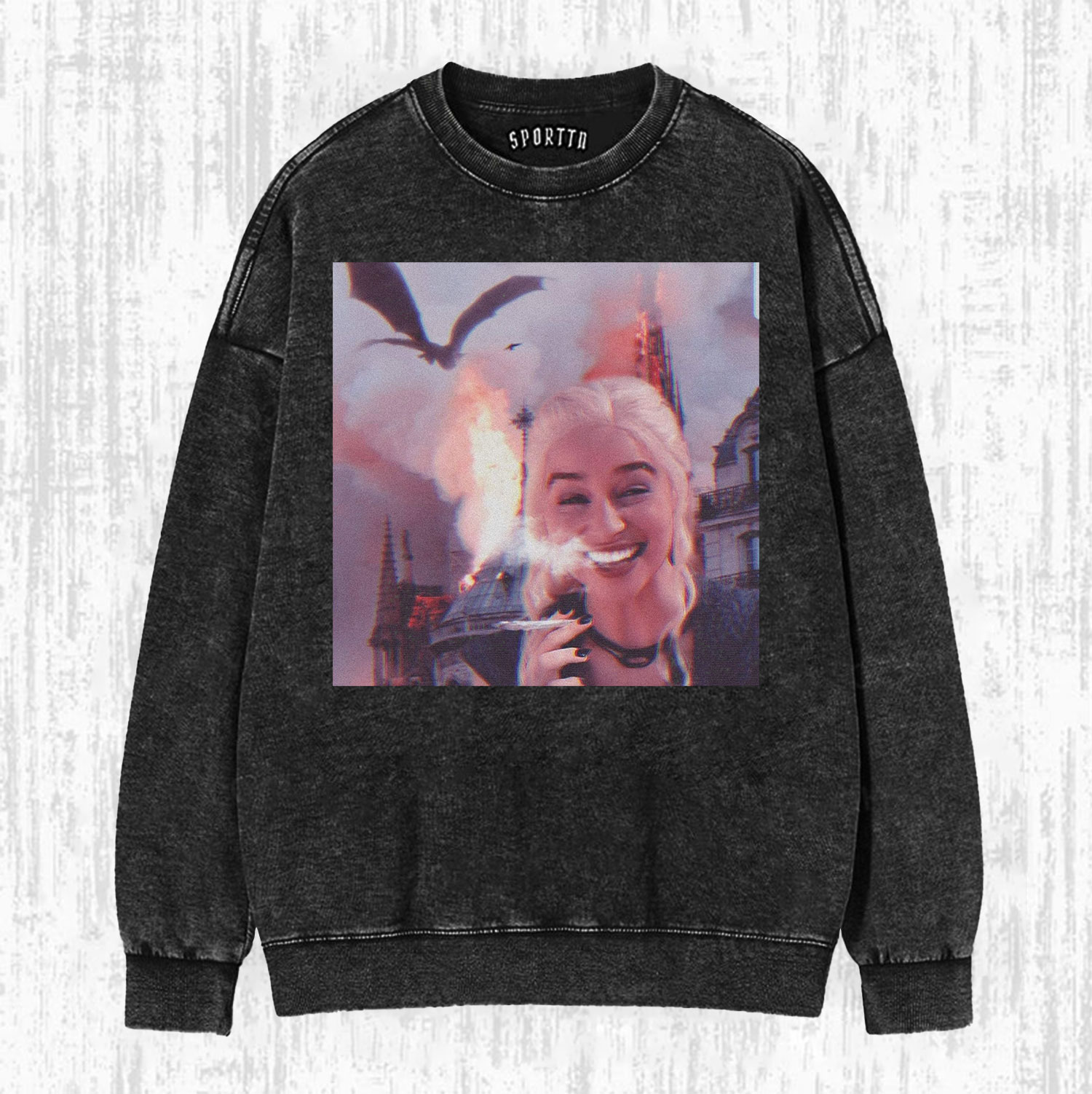 Funny GoT Dragon Queen Smoking Graphic T-shirt/Sweatshirt/Hoodie