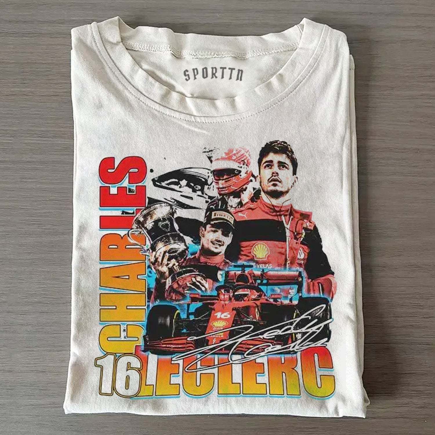 CHARLES LECLERC V3 TEE-LASPORTN