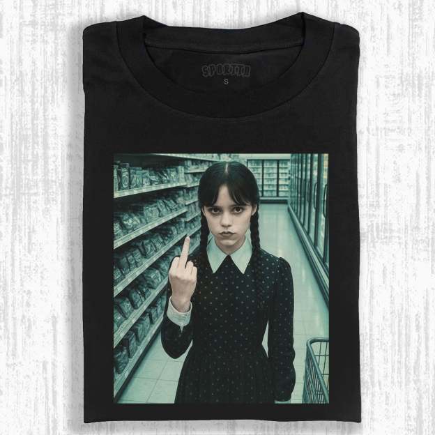 REBELLIOUS T-SHIRT OF WEDNESDAY S2-LASPORTN