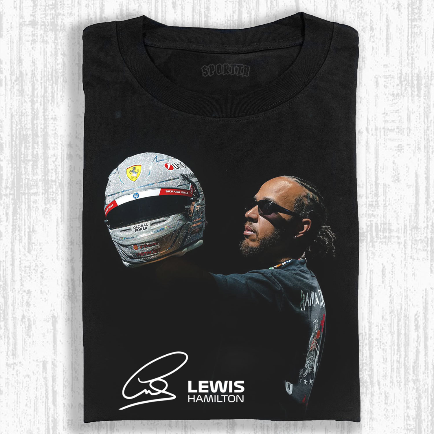 F1 Lewis Hamilton Signed Version Tee/Sweatshirt/Hoodie-LASPORTN