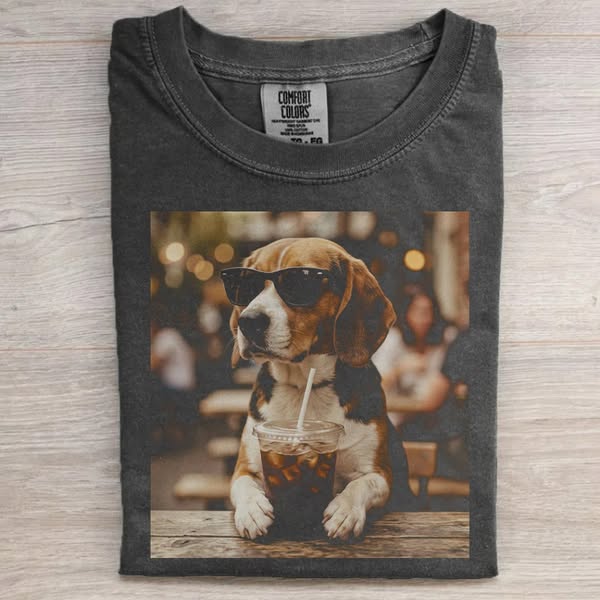 Beagle Iced Coffee T-shirt