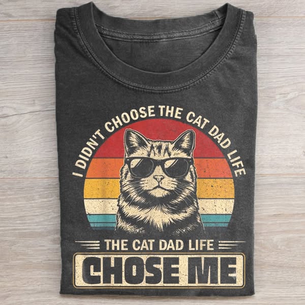 Cat Dad Life T-shirt