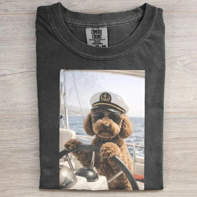 Cool Poodle Captain T-shirt