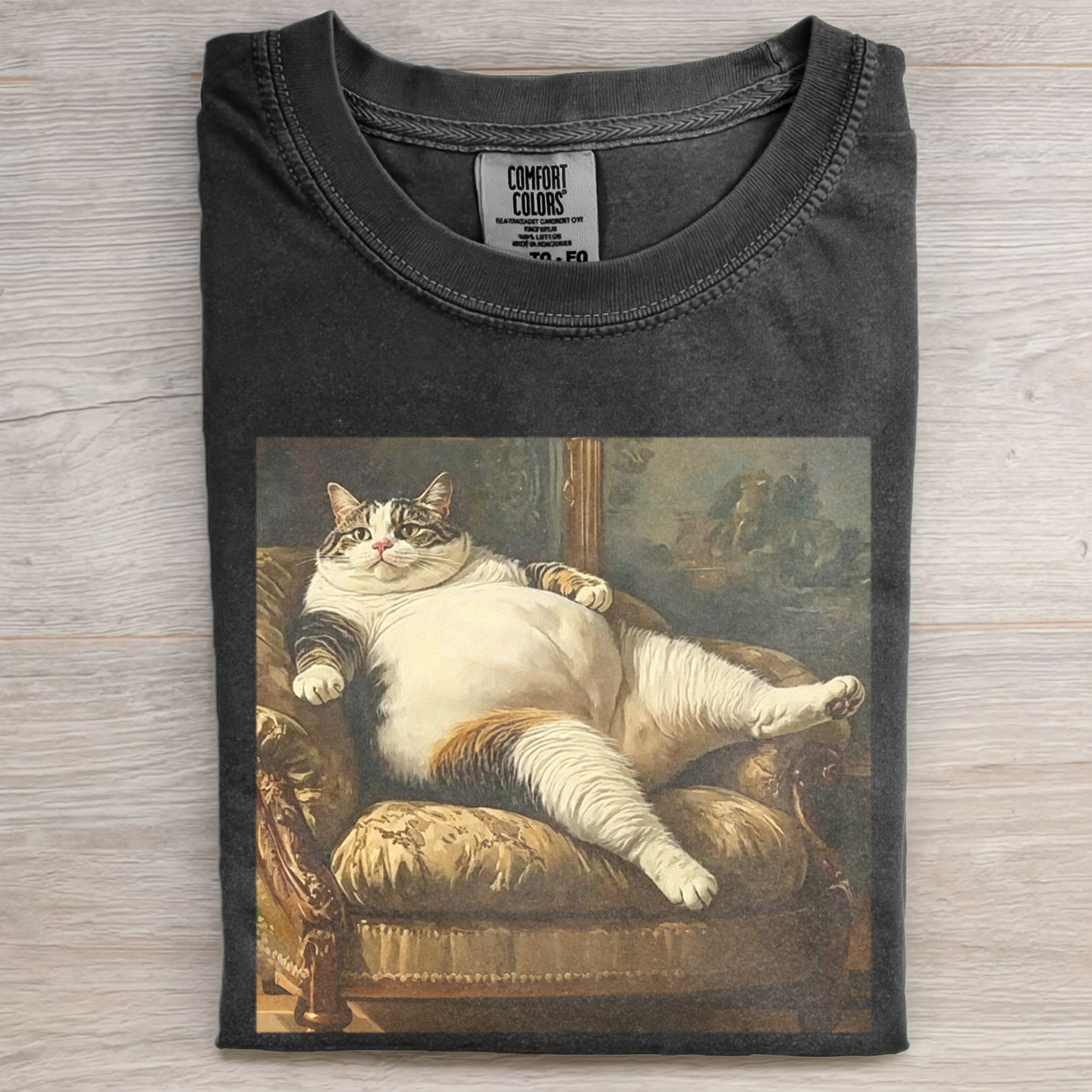 FUNNY FAT CAT MEME T-SHIRT