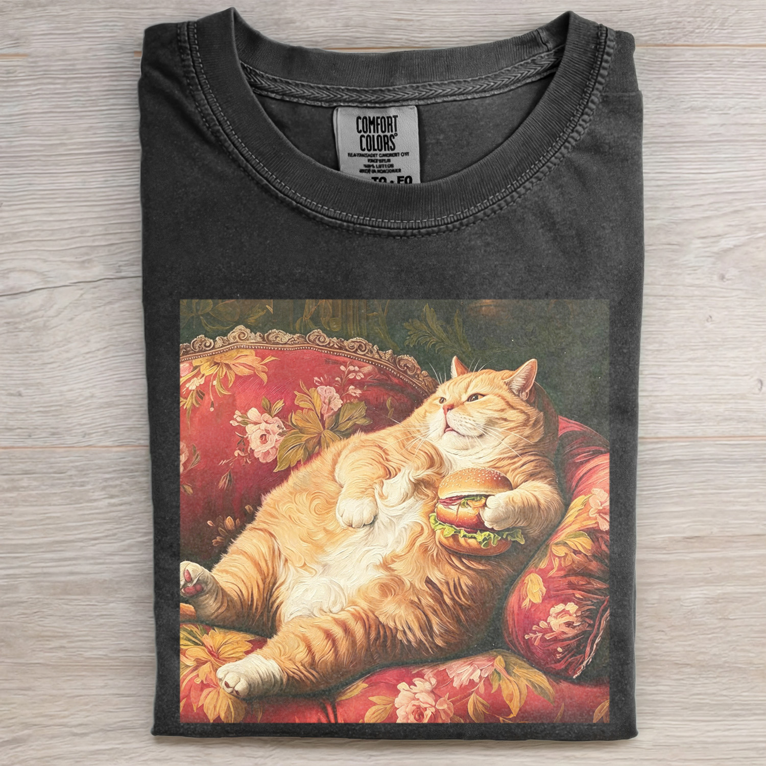 FUNNY FAT CAT MEME T-SHIRT