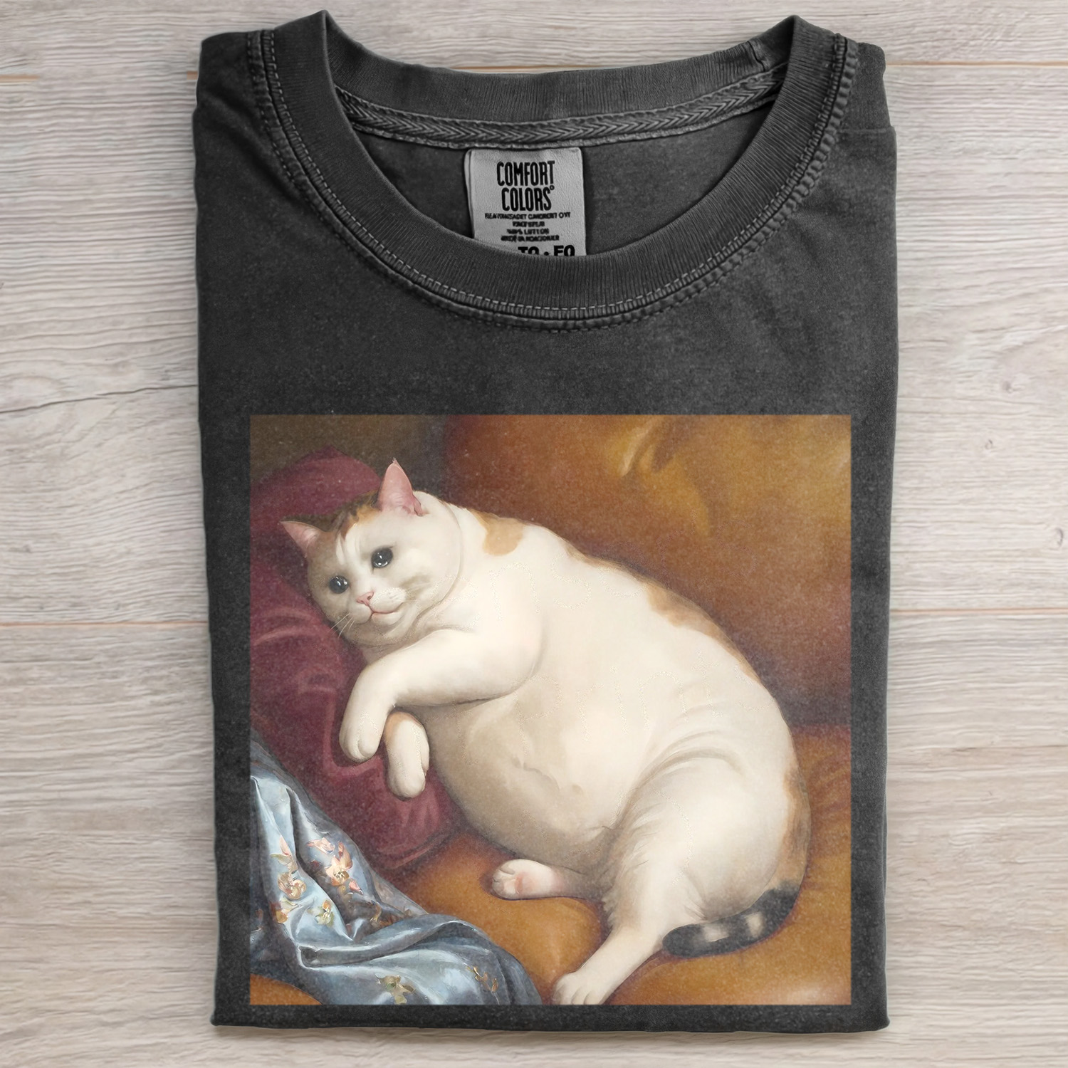 FUNNY FAT CAT MEME T-SHIRT