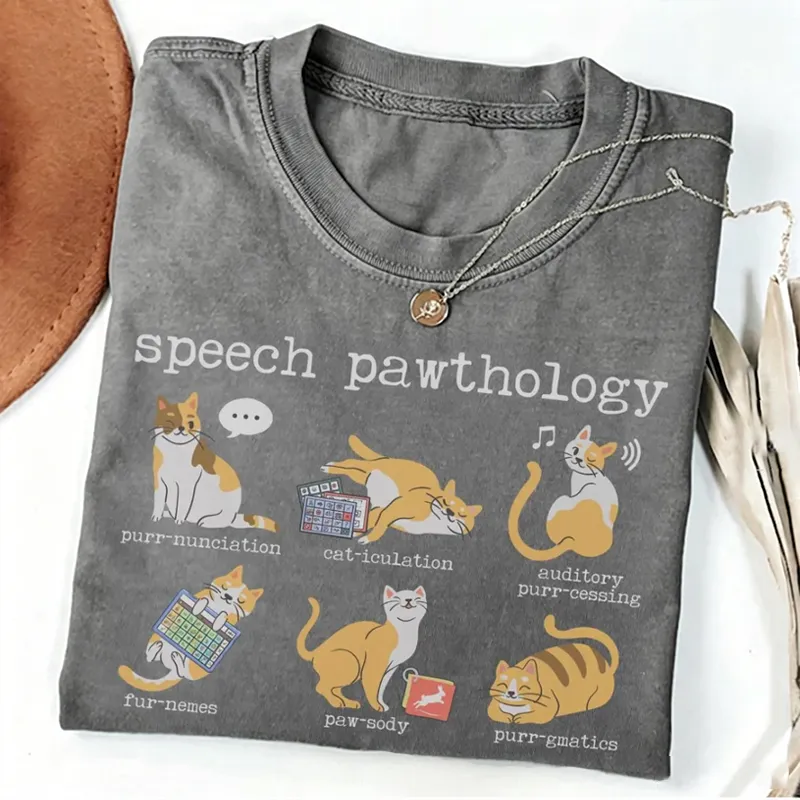 Funny Cats Speech Therapy T-shirt