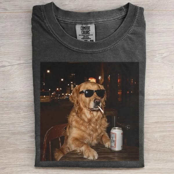Golden Retriever Beer T-shirt