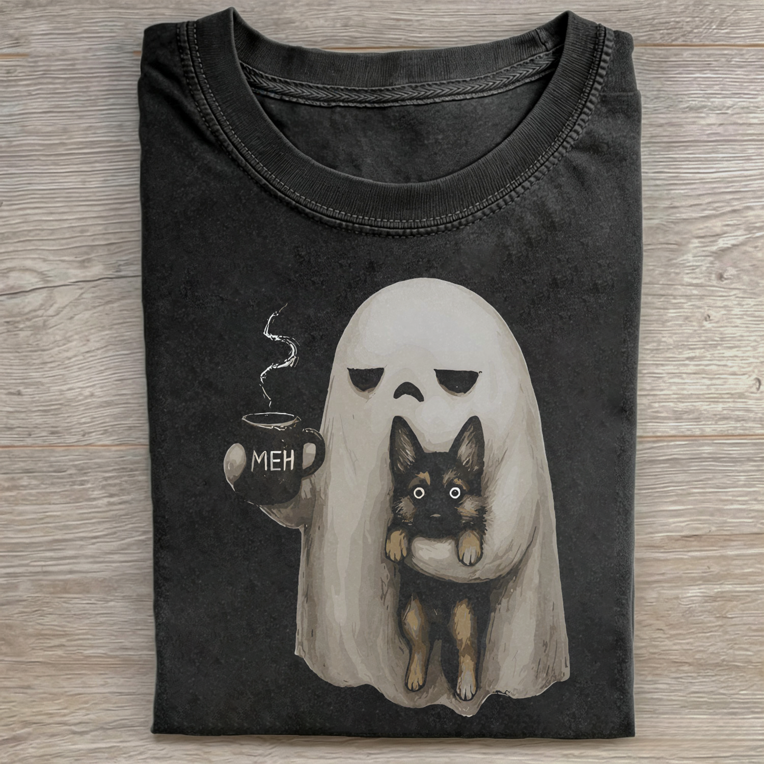 Grumpy Ghost German Shepherd T-shirt
