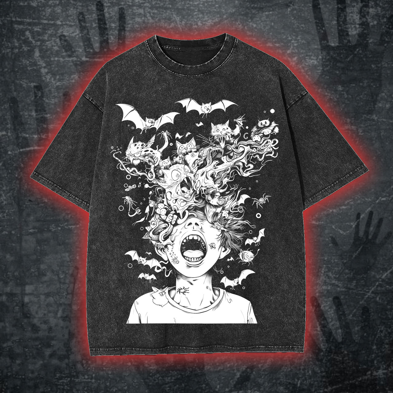 Chaotic Nightmare Washed Tshirt