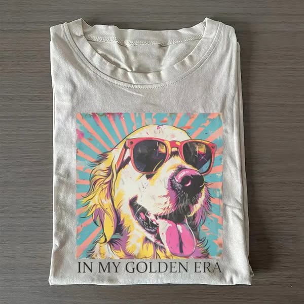 In My Golden Retriever 70s Era T-shirt