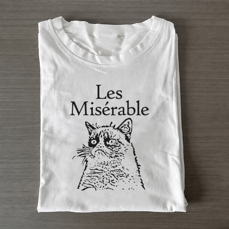 Les Miserable Le Grumpy Cat T-shirt