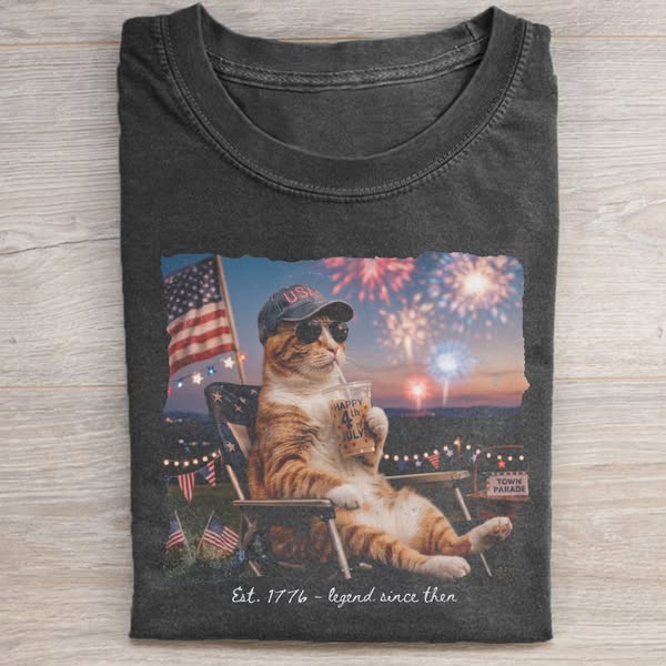Patriotic Cat meme T-shirt