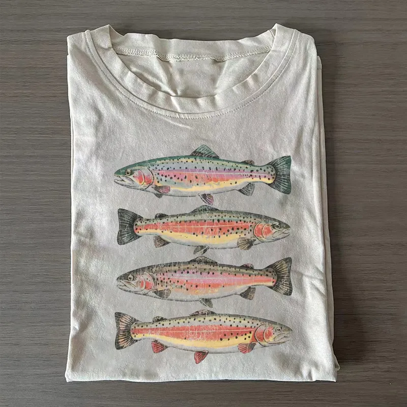Rainbow Trout Heavy Cotton T-shirt