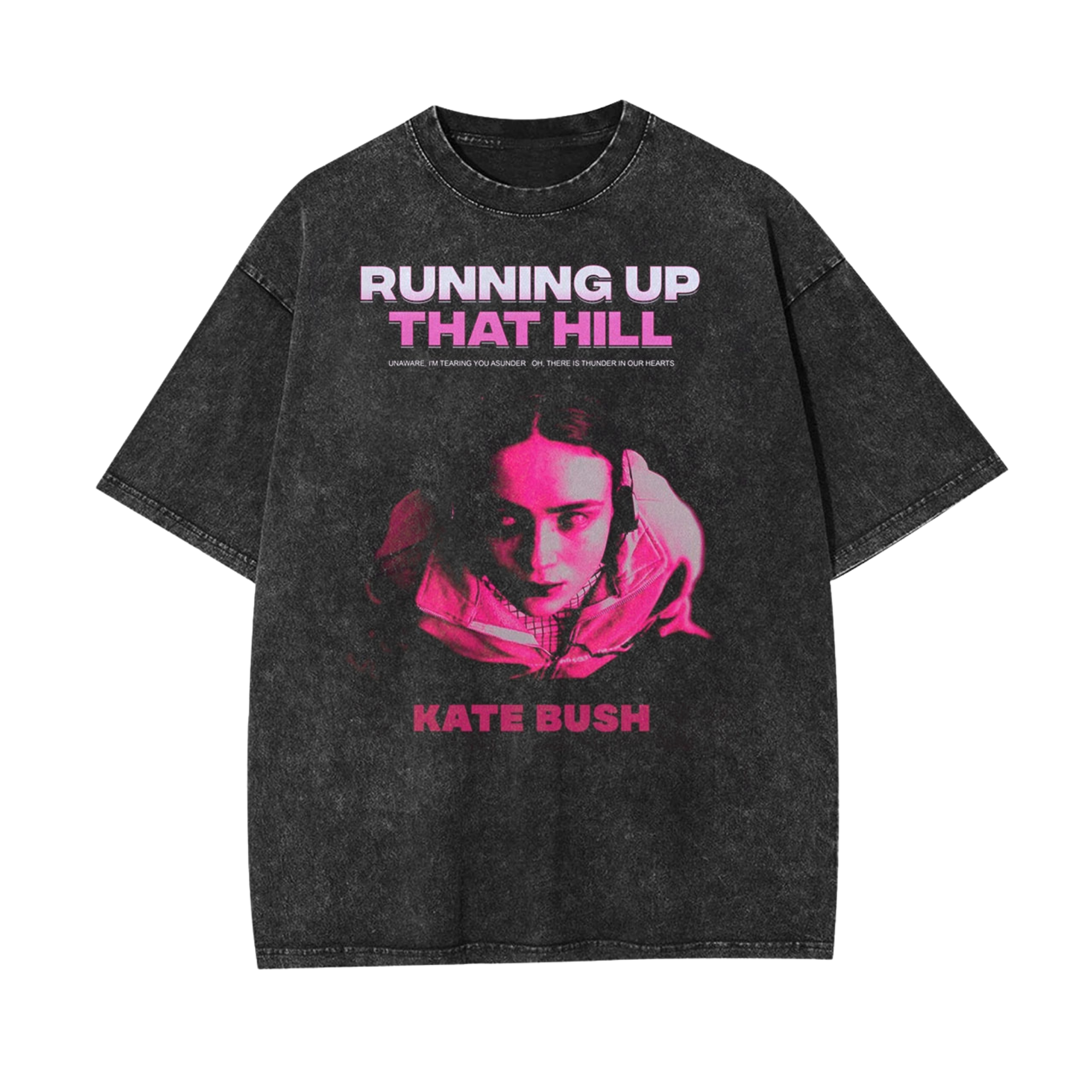 Stranger Things 4 Max "Running Up That Hill" Vintage Washed Graphic T-Shirt