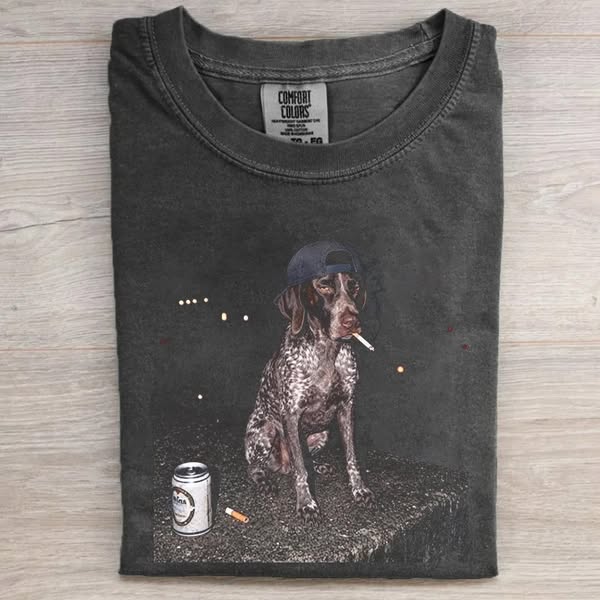 Smoking German Shorthaired Pointer T-shirt