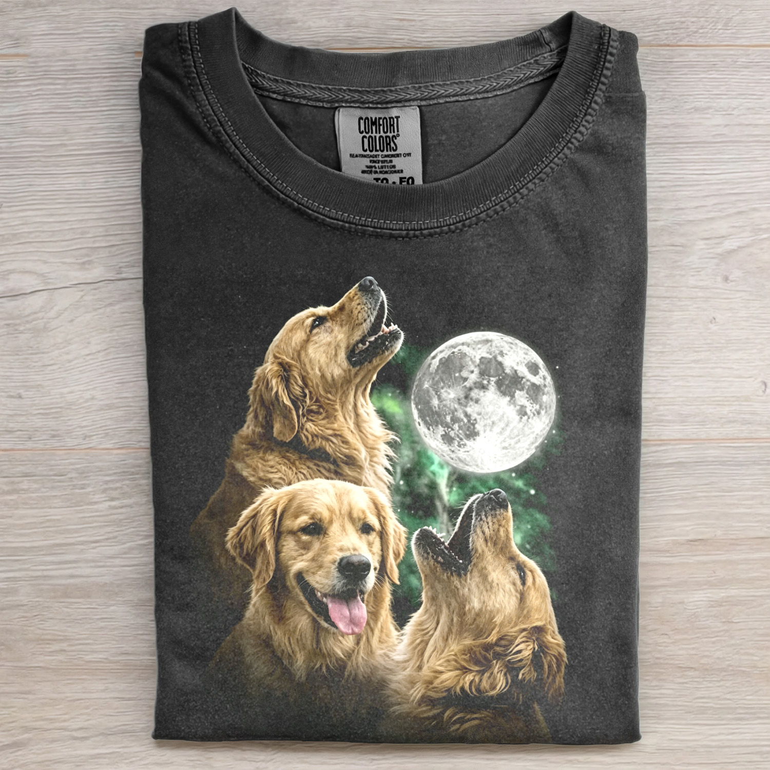 THREE GOLDEN RETRIEVERS T-SHIRT