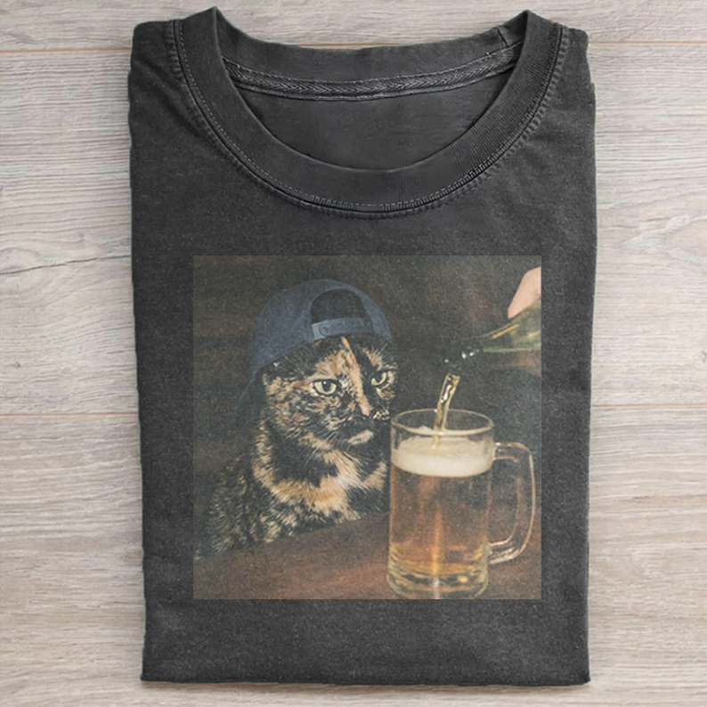 Tortoiseshell Cat Graphic T-Shirt