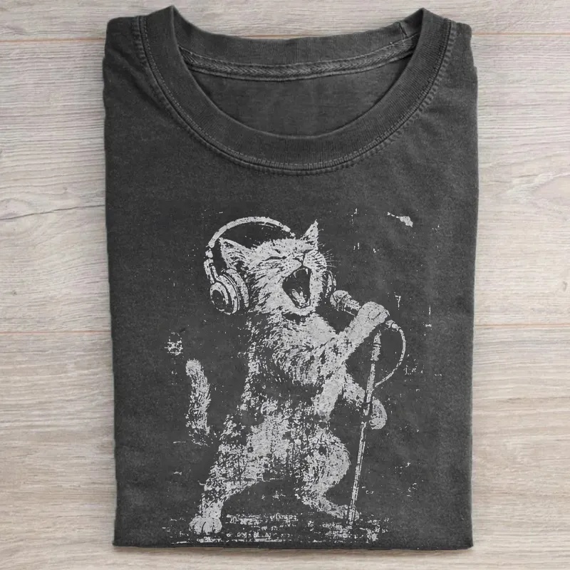 Vintage Funny Cat Meme T-Shirt