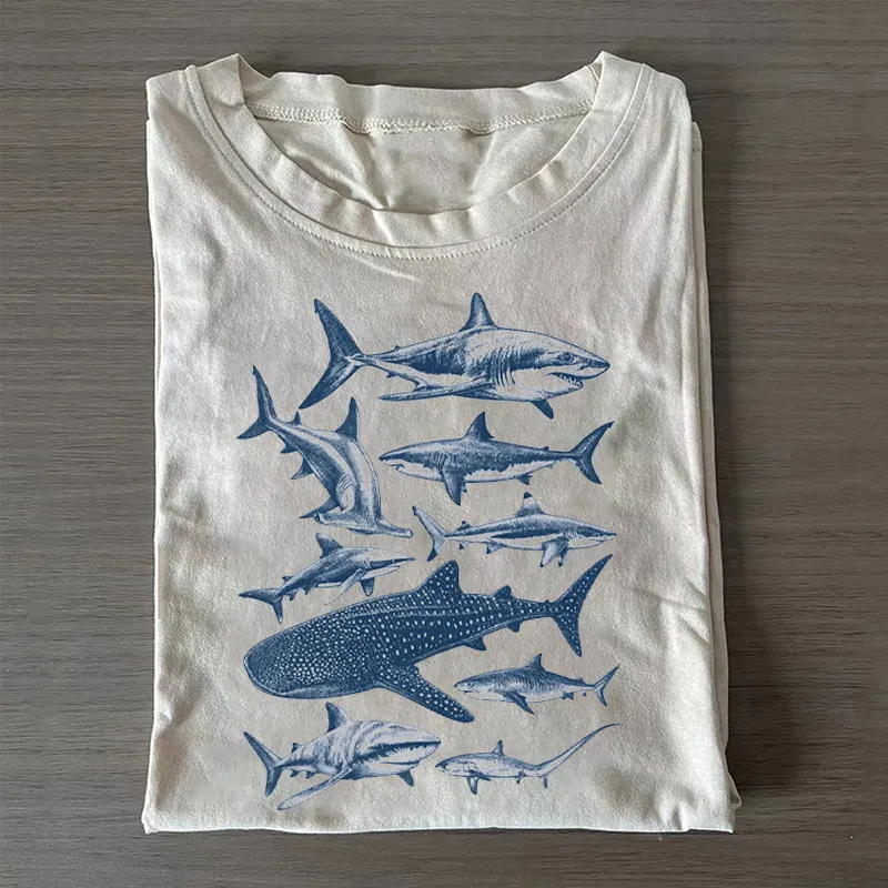 Vintage Shark Species T-shirt