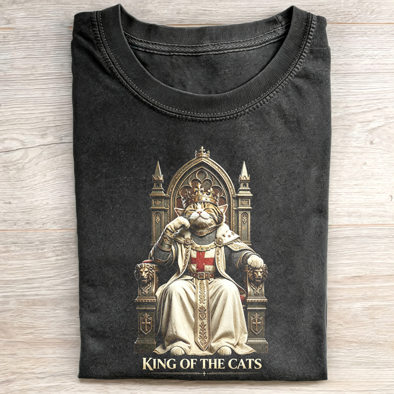 WACKY CAT FAITH  FUNNY MEME T-SHIRT