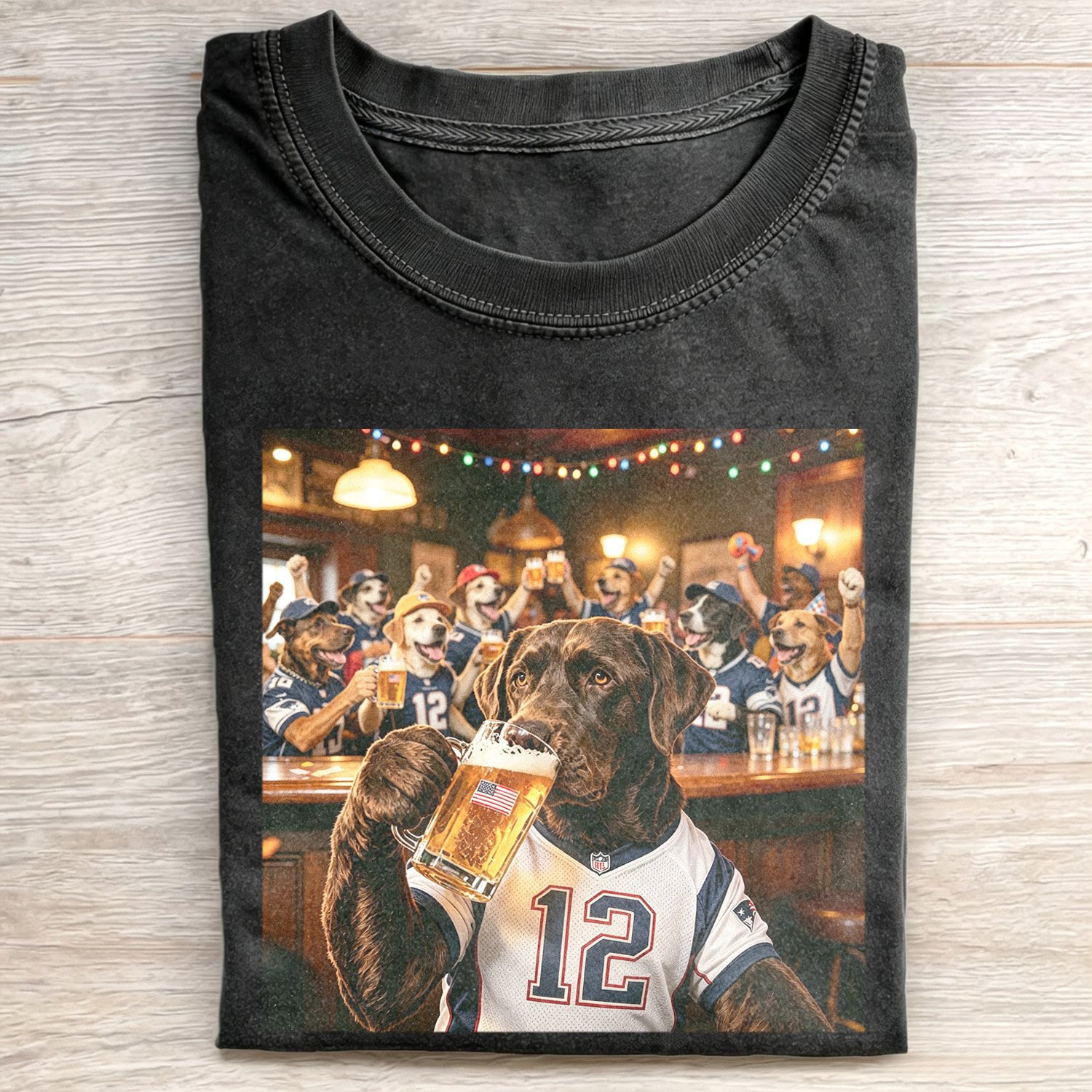 WACKY LABRADOR RETRIEVER DRINKING FUNNY T-SHIRT