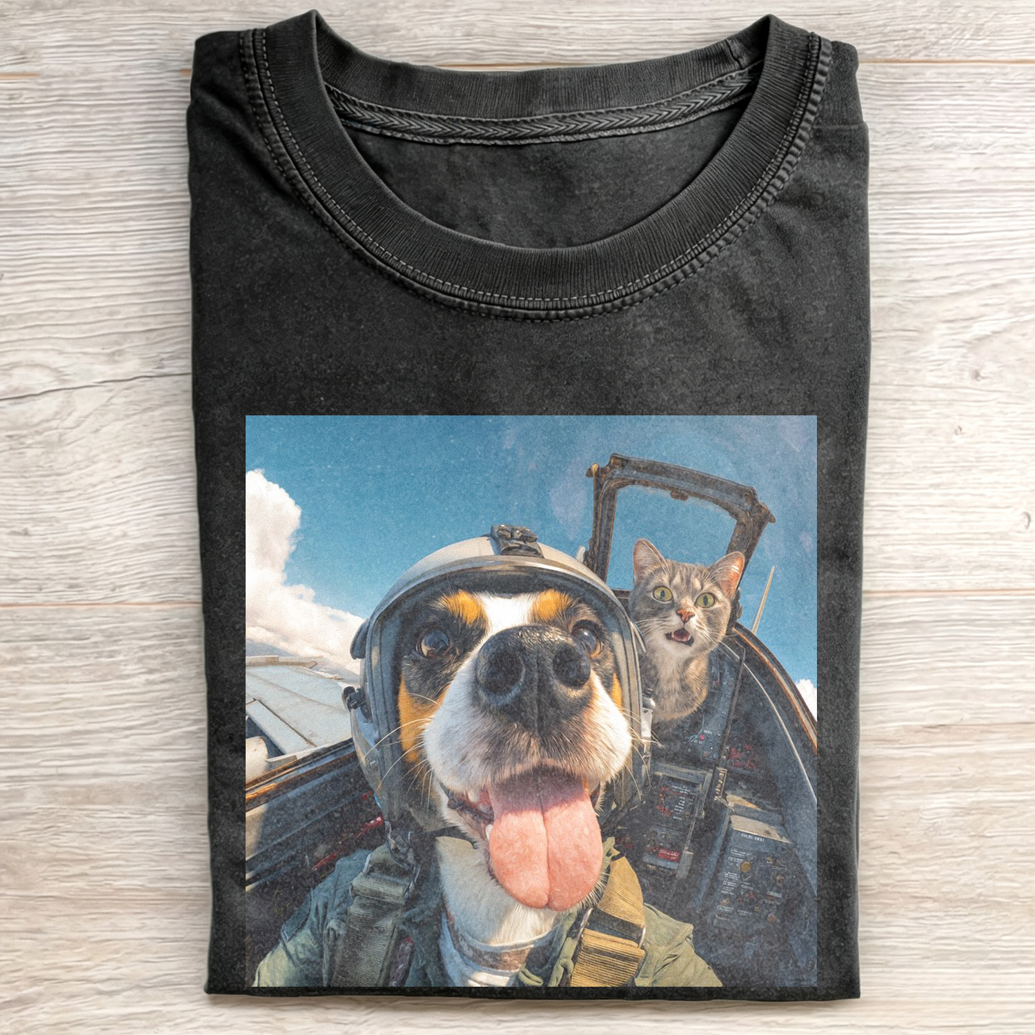 PILOTO GUERRA DOG FUNNY MEME T-SHIRT