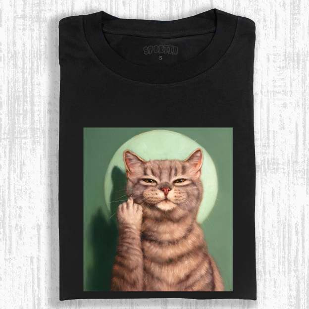 FINGER FUNNY CAT TEE-LASPORTN