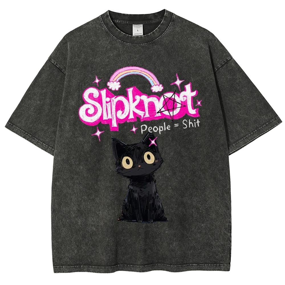 SPORTN.STORE Slipknot Funny Cat T-shirt