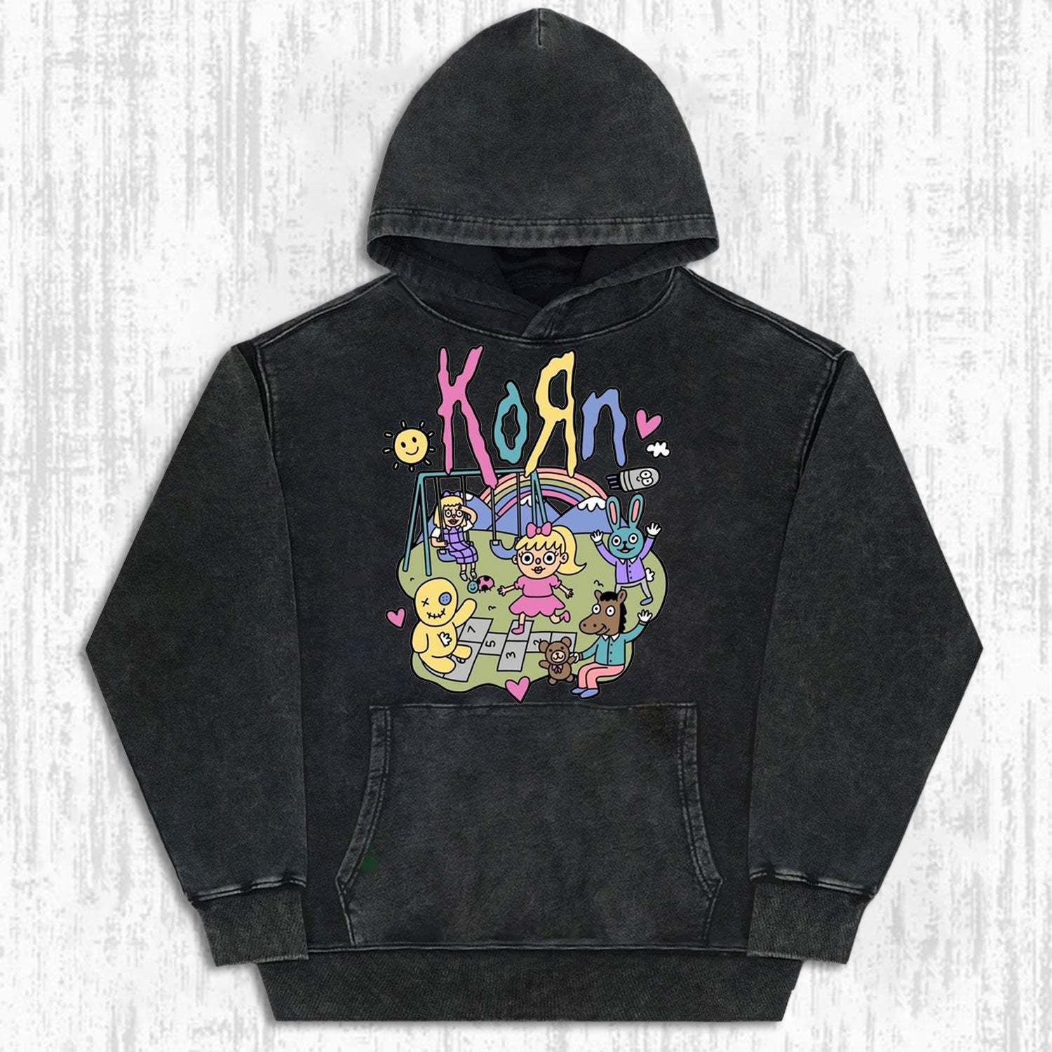 MUSIC KORN VINTAGE WASHED TEE-LASPORTN