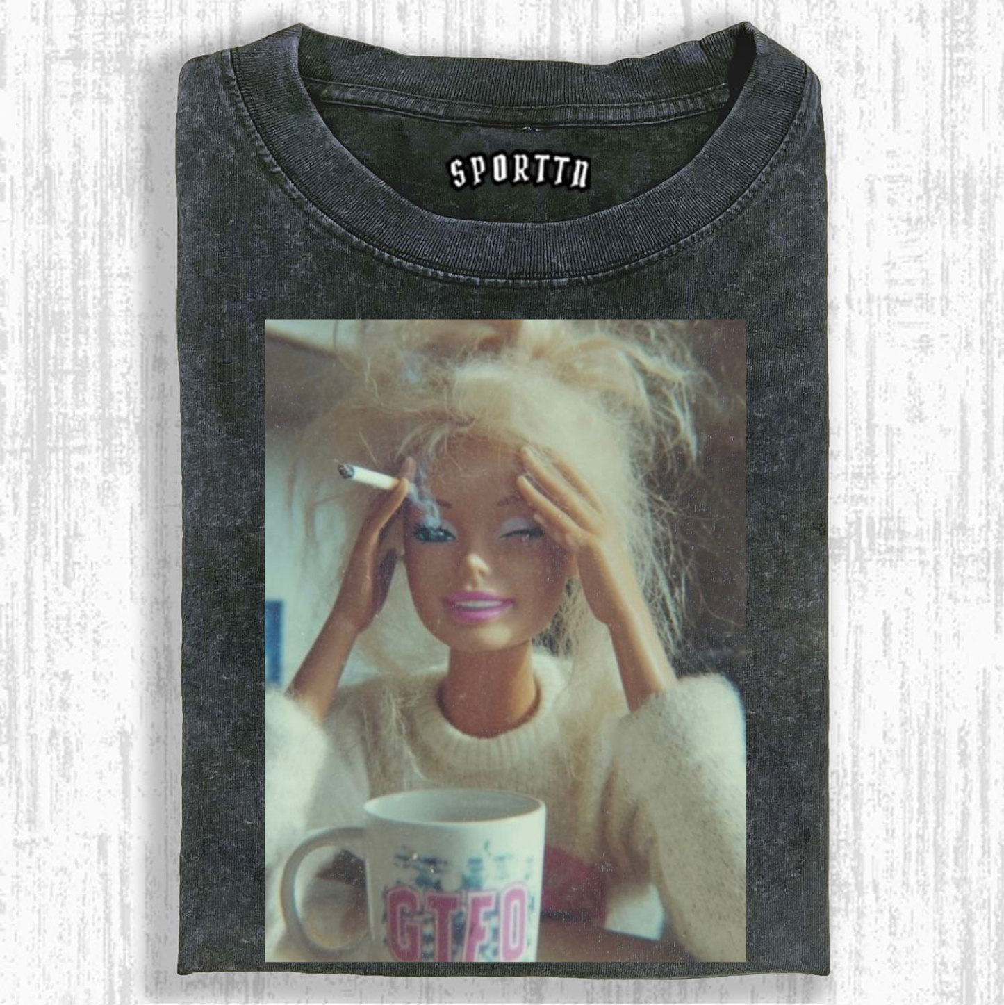 Exhausted Barbie Vintage T-Shirt/Sweatshirt/Hoodie-LASPORTN