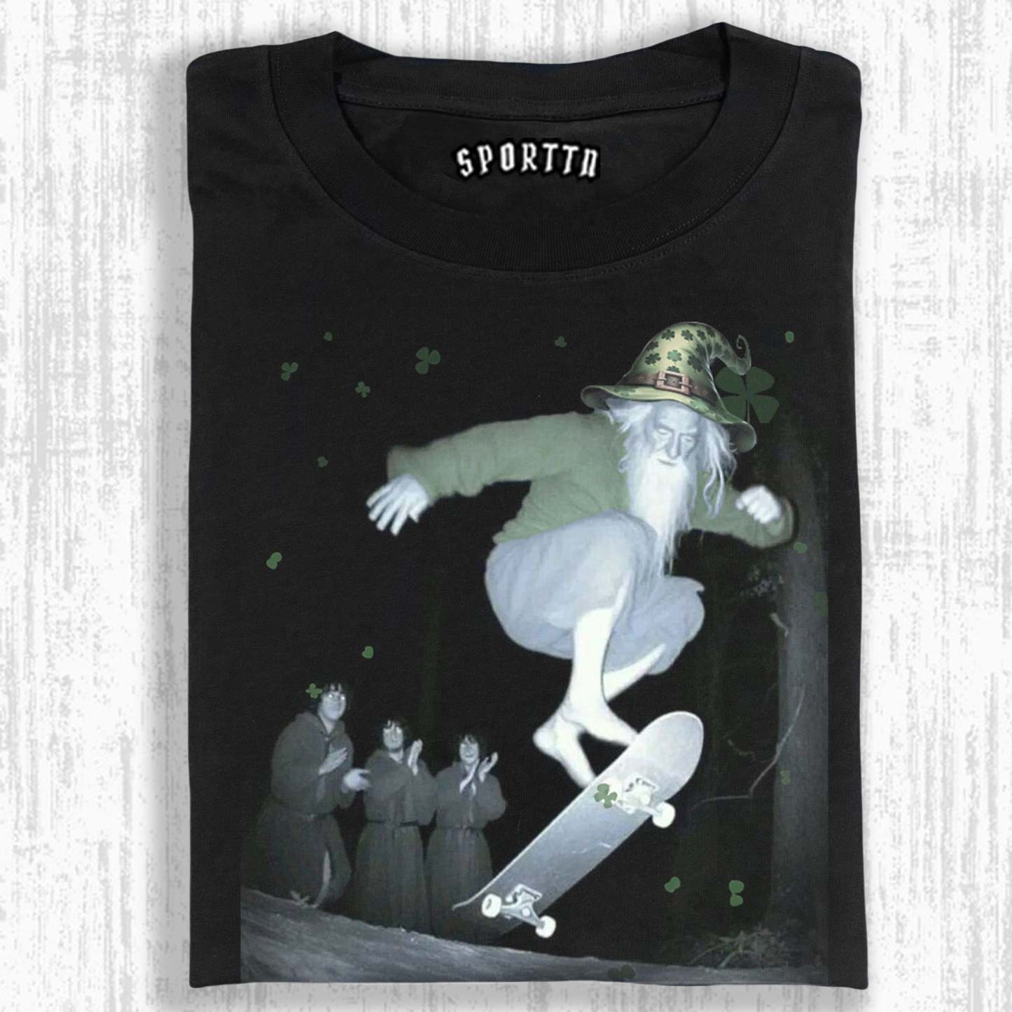 GANDALF IRELAND,ST PATRICKS DAY T-SHIRT-LASPORTN