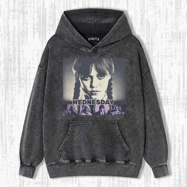 "WEDNESDAY S2 ADDAMS" THEMED V12 T-SHIRT-LASPORTN