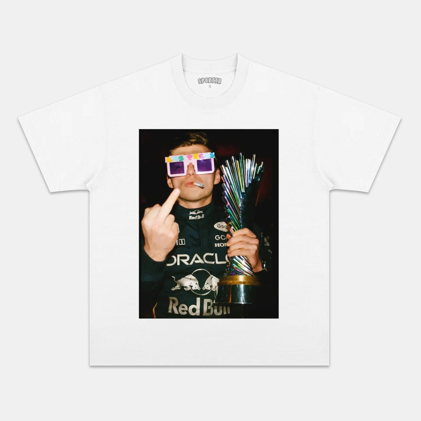 F1 MAX VERSTAPPEN TROPHY CELEBRATION TEE/SWEATSHIRT/HOODIE-LASPORTN