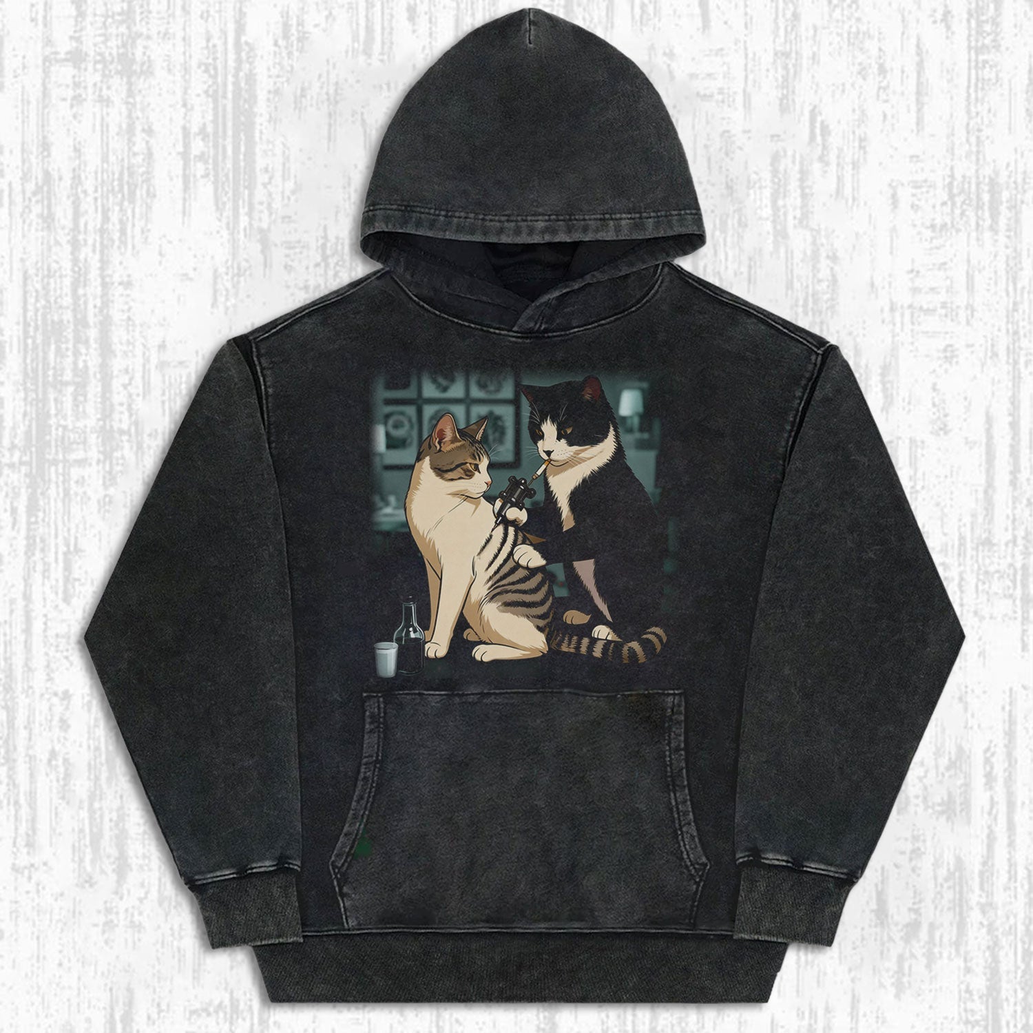 CAT TATTOO ARTIST TEE-LASPORTN