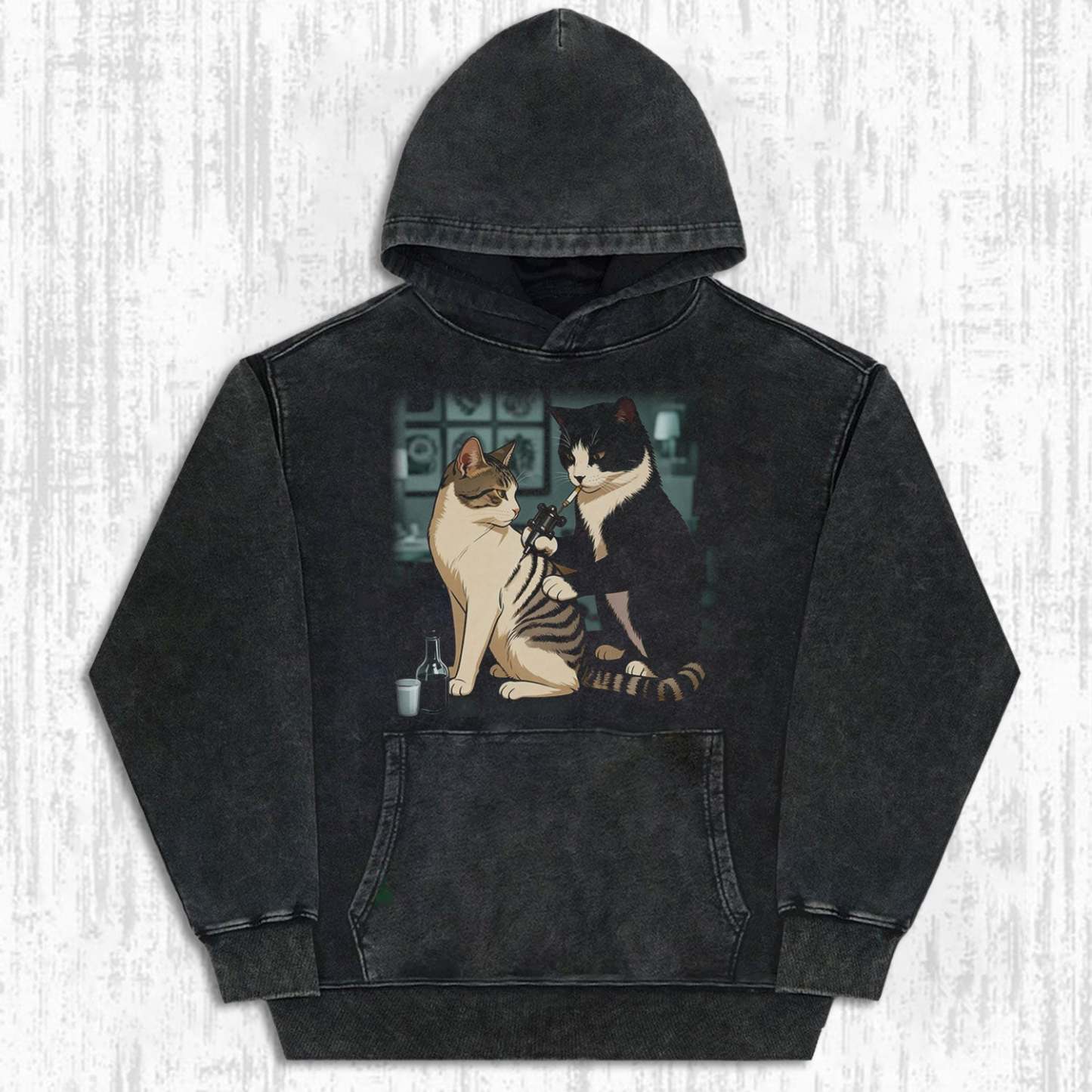 CAT TATTOO ARTIST TEE-LASPORTN