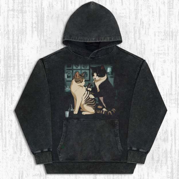 CAT TATTOO ARTIST TEE-LASPORTN