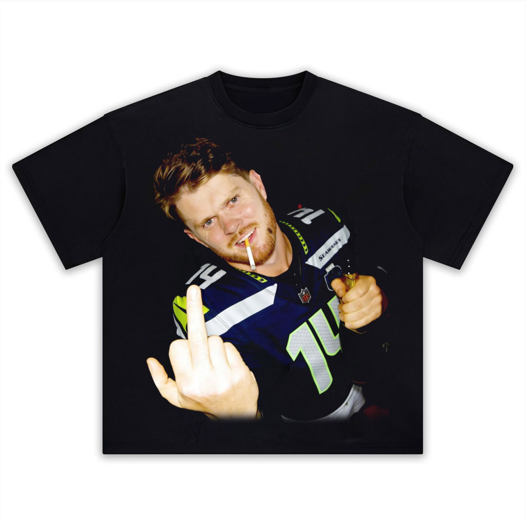 Sam Darnold Seahawks  NFL T-shirt-LASPORTN